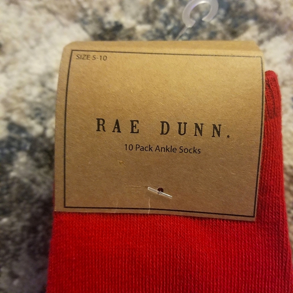 10 Pairs Rae Dunn Holiday Thanksgiving No Show Ankle Socks Shoe Size 5-10 NWT - Picture 2 of 6